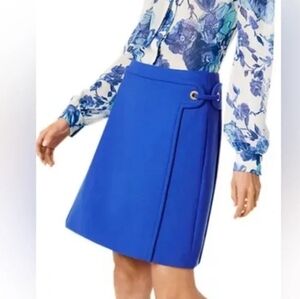 Tory Burch Wool Blue A-Line Skirt Size 0